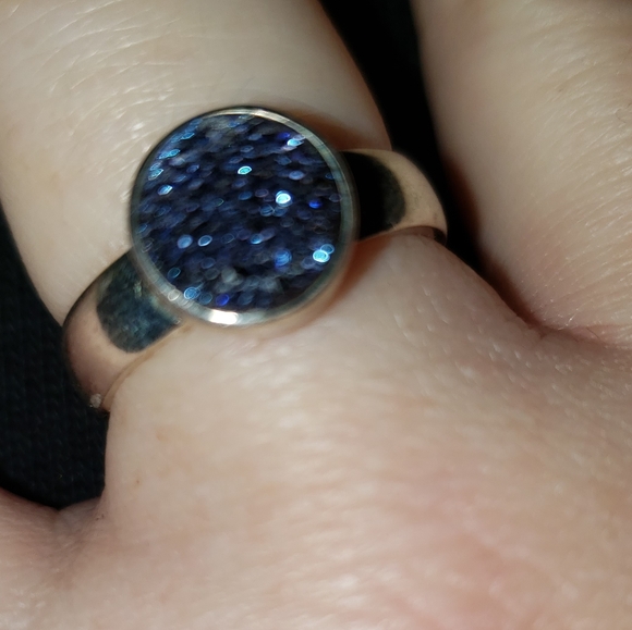 Druzy Quartz & Sterling Silver ring - Picture 10 of 11